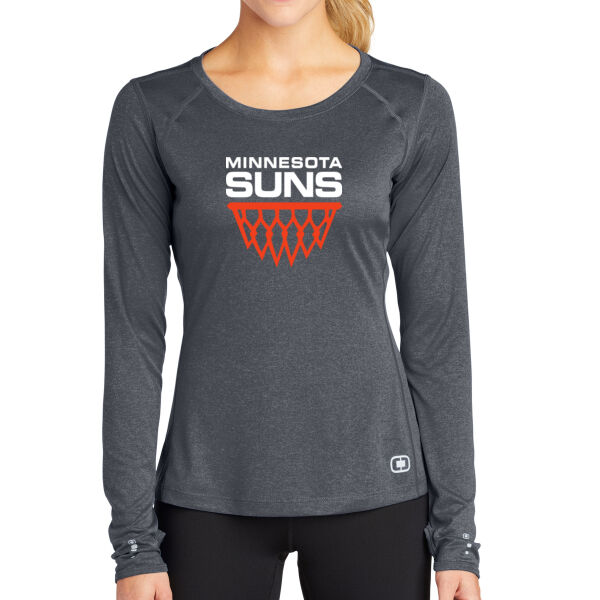 OGIO Endurance Ladies Long Sleeve Pulse Crew - Printed Logo Thumbnail