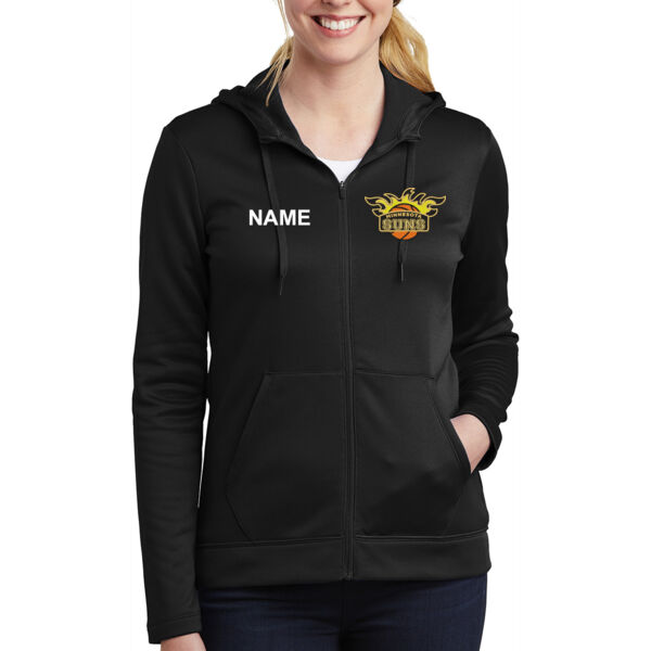 Nike Ladies Therma-FIT Full-Zip Fleece Hoodie - Embroidered Logo ** Add Name for $5! ** Thumbnail